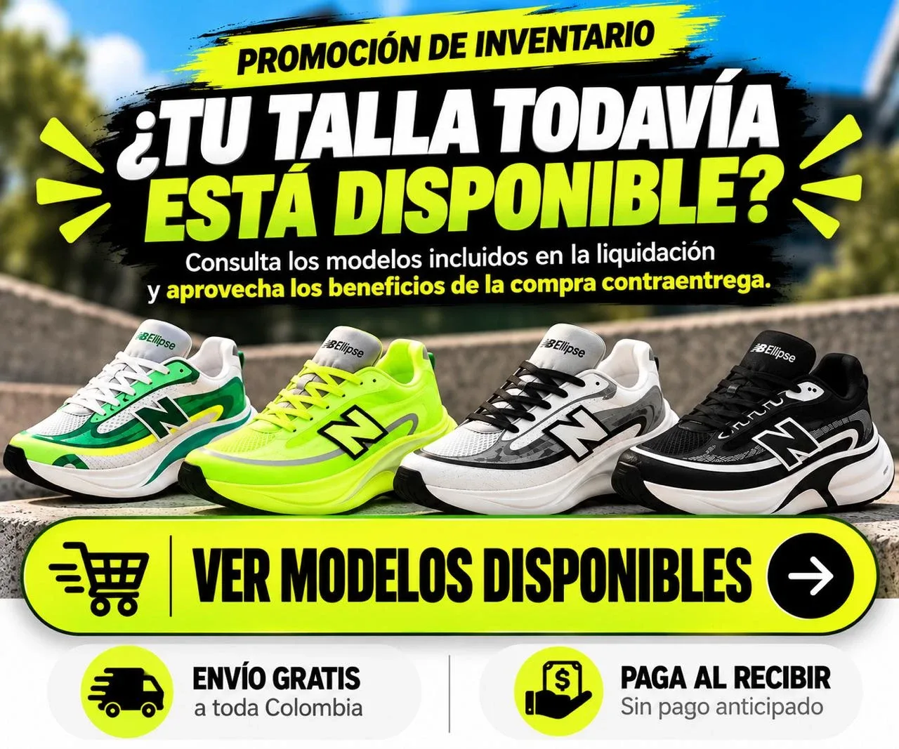 Tenis en liquidación con envío gratis y pago contraentrega