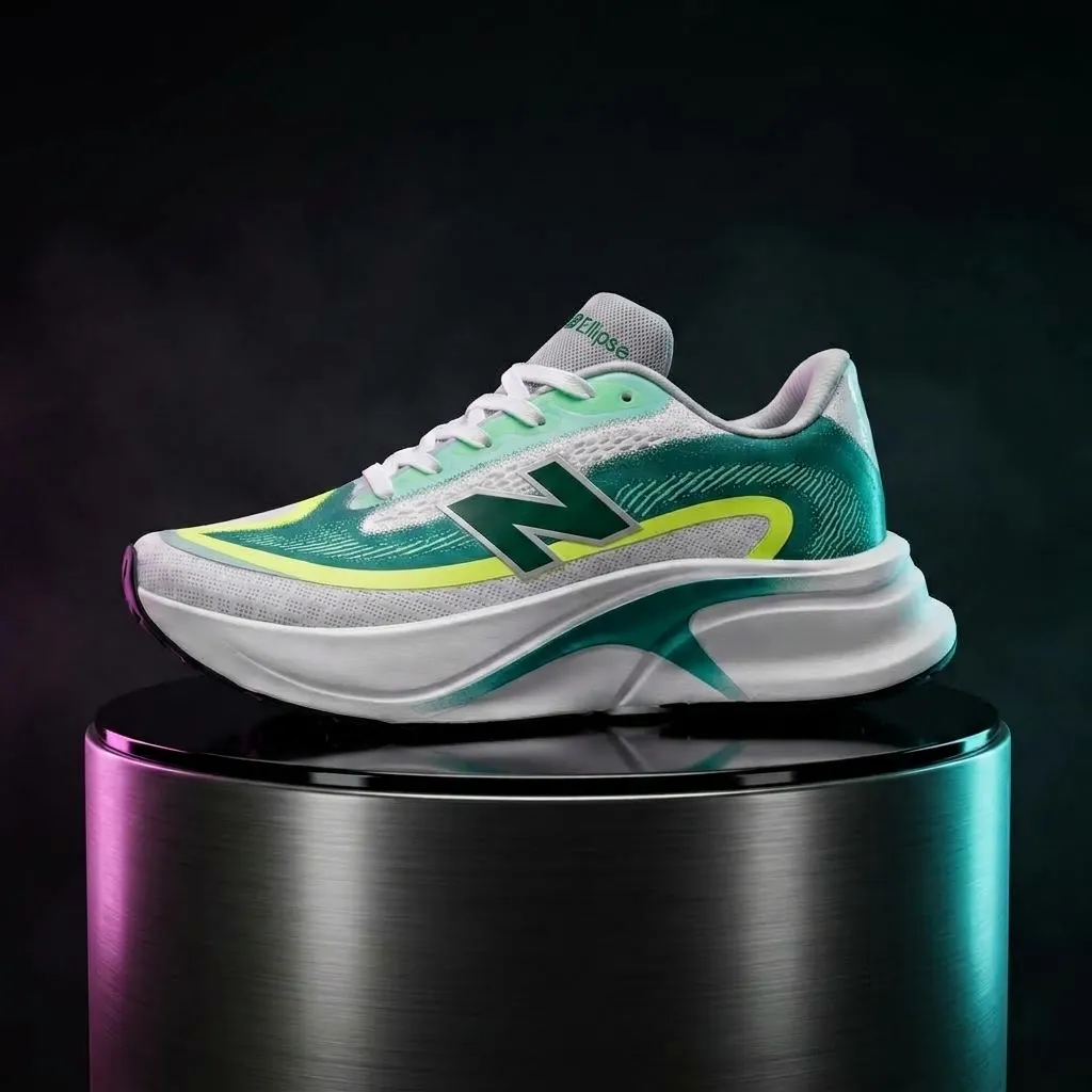 Tenis New Balance Ellipse blanco y verde
