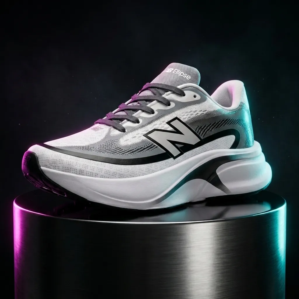 Tenis New Balance Ellipse blanco y gris